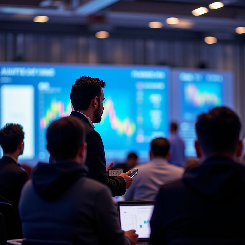 Equipo FinanzApp en evento tecnológico